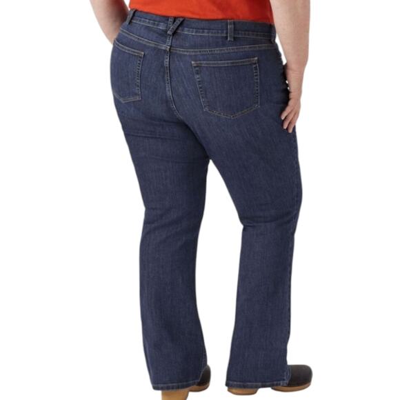 DULUTH Trading Women's Bootcut Blue Jeans Plus Size 16W - Picture 5 of 9